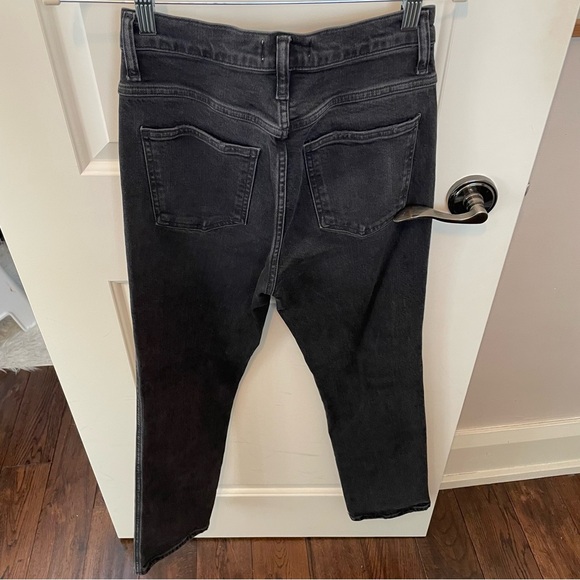 Pinch Waist High Rise Kick Flare in Panoramic AGOLDE 25 black - Picture 8 of 13